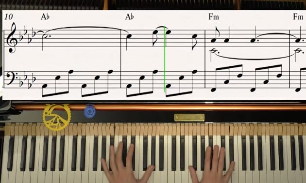 Software für Musikvideos mit Partiturbegleitung