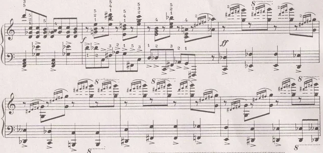 Prokovev echte und verfremdete Oktaven.webp