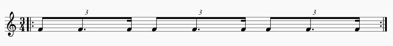 triolischer Rhythmus, punktiert.webp